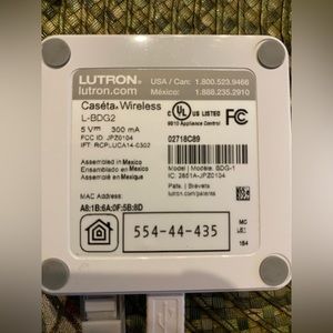 Lutron Caseta wireless smart bridge